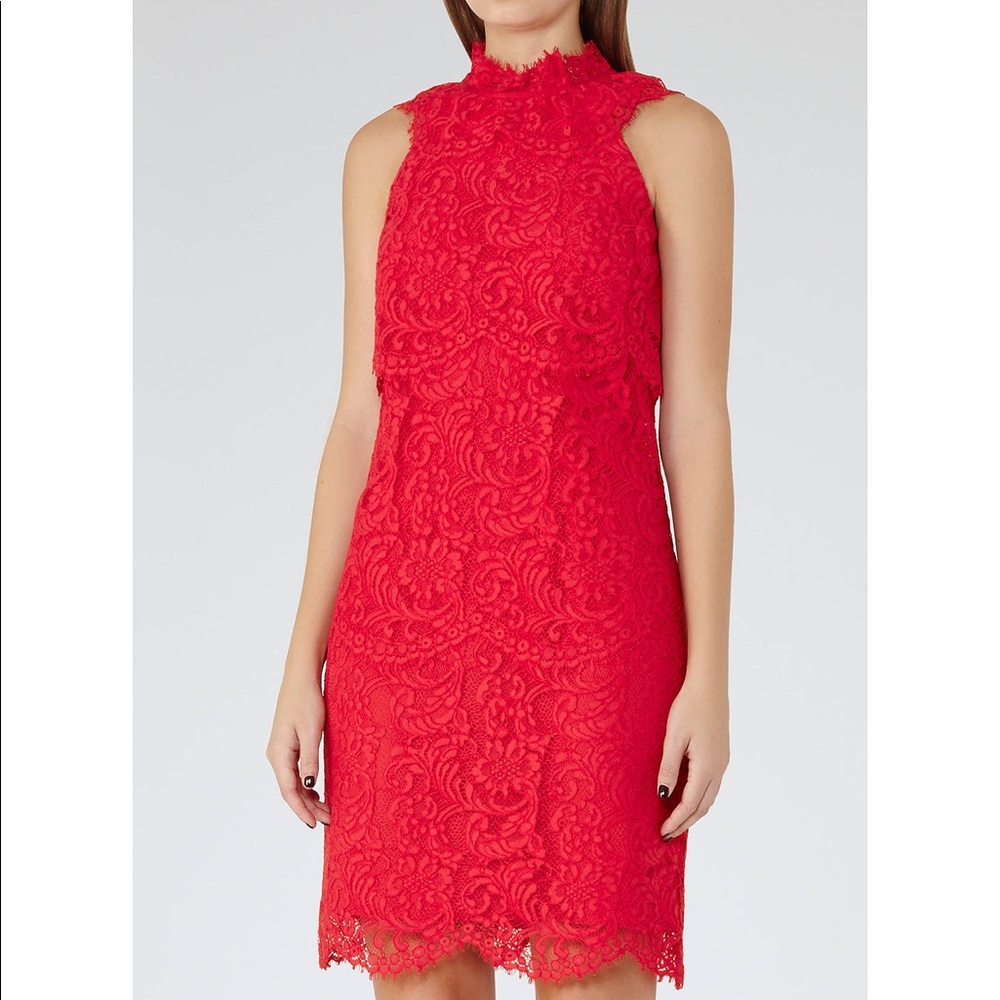 Reiss — Sofia Lace overlay dress NWT SZ 2
